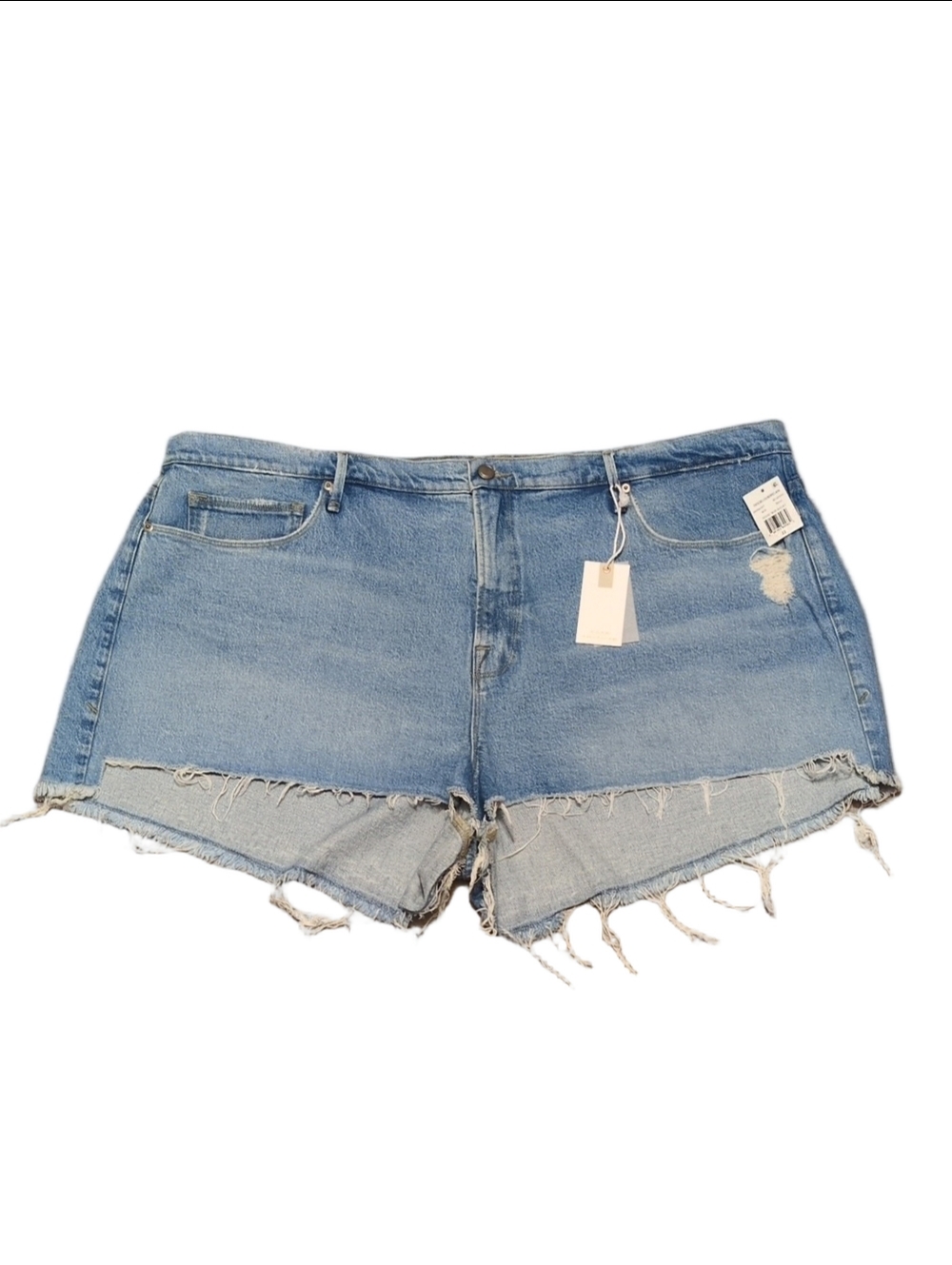 Good American Good 90s Shorts Distressed Size 22